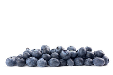 blueberries isolated on white background