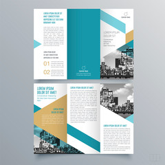 Brochure design, brochure template, creative tri-fold, trend brochure