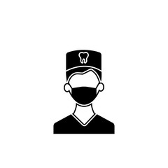 Orthodontist vector icon. filled flat sign for mobile concept and web design. Dentist glyph icon. Symbol, logo illustration. Vector graphics
