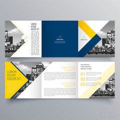 Brochure design, brochure template, creative tri-fold, trend brochure