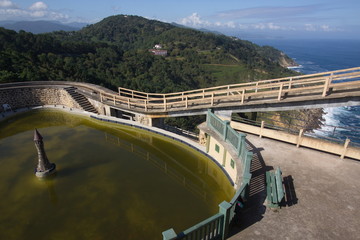 View from Monte Igueldo at the coast in Donostia-San Sebastian,province Gipuzkoa,Spain