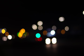 Nice bokeh of city lights