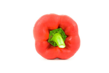 Sweet pepper, bell pepper red on white background