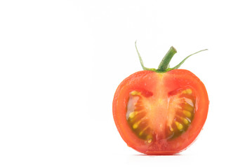 fresh tomato isolated on white background