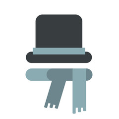 This is illustration of hat and scarf on white background.