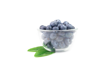 blueberries isolated on white background