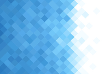 Abstract squares tile background. Blue geometric pattern.