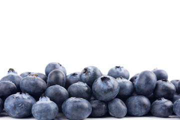 blueberries isolated on white background