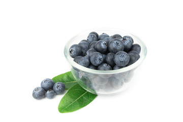 blueberries isolated on white background