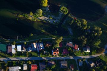 Fototapeta na wymiar Aerial view of Soderica Lake, Croatia
