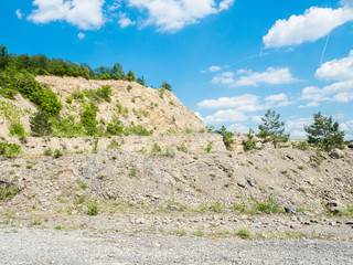 Brno Hady, quarry at sunny day