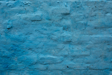 Blue Grunge wall of the old house.