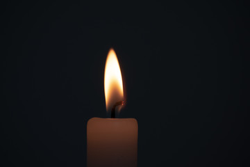 candle in dark