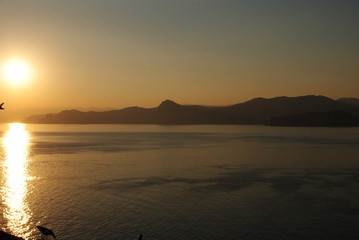 Fototapeta premium sunset on beach