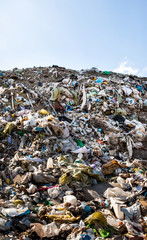 Garbage on the landfill