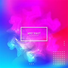Abstract gradient background with trend colors. Vector.