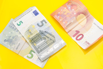 Billetes de Euro moneda de Europa, del mercado común europeo