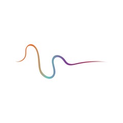 music wave logo or symbol tempalte