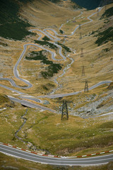 Photo of famous highway in romanian  mountains, Transfagarasan, travel destinasion