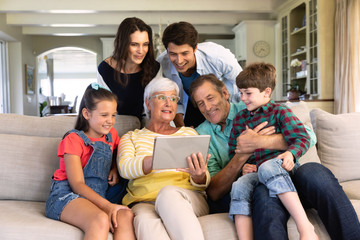 Fototapeta premium Family spending time together at home