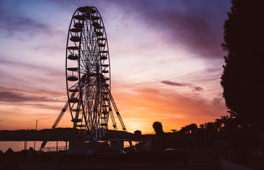 Atardecer en la noria