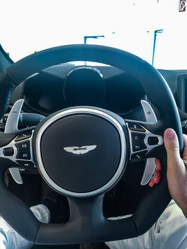 Aston Martin Car Store, steering wheel