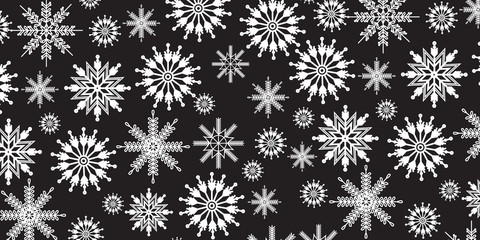 White Snowflake vector pattern background