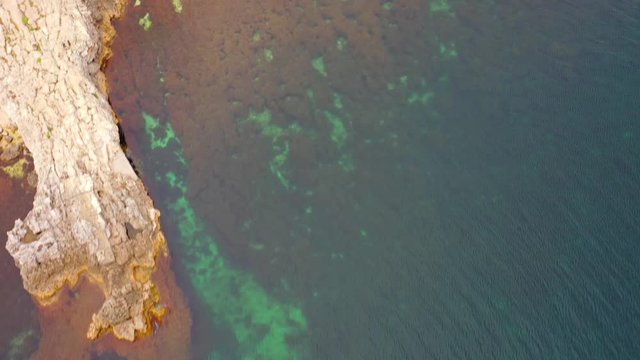 Aerial view of amazing cliffs in sunny day - Old Head of Kinsale, Ireland Krym