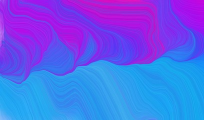 modern soft swirl waves background design with dodger blue, blue violet and dark violet color