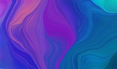 Fototapeta na wymiar abstract waves design with strong blue, medium orchid and moderate violet color
