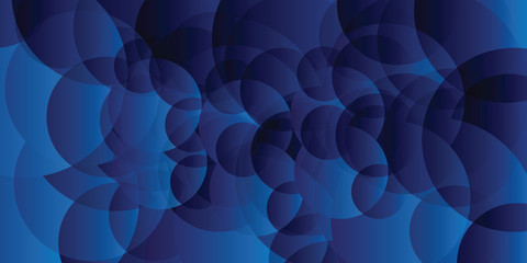 Abstract background of translucent circles in light blue colors