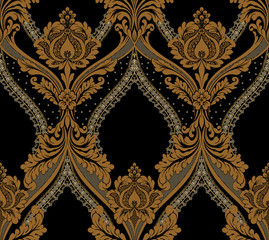 Decorative elegant luxury design.Vintage elements in baroque, rococo style.Design for cover, fabric, textile, wrapping paper .
