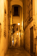 Salerno, Italy: old street near the cathedral