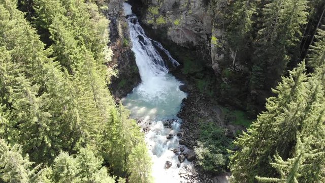 Tret Waterfall, Italian Alps, Trentino Alto Adige, Italy
