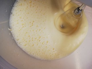 Detail of electric mixer in motion