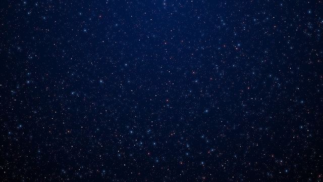 Glitter Little Millions Of Stars On Dark Blue Night Sky Background © agratitudesign