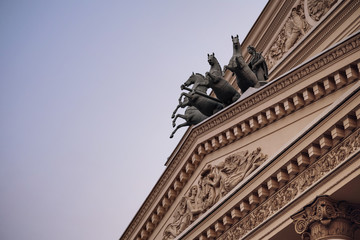 Obraz premium Front view of the Bolshoi Theatre in Moscow, Russia