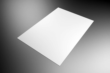 Letterhead/ headed paper mockup (A4 - 210x297mm) - 3D rendering