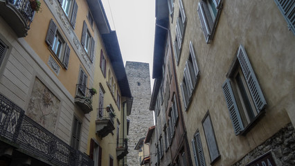 Bergamo is an old city in Italy