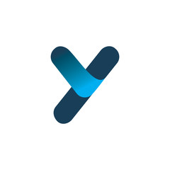 modern color y logo design