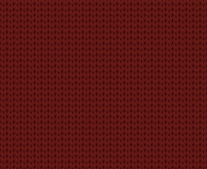 シームレスなニットテクスチャ レッド