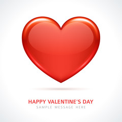 Heart shape paper cut design vector romantic card for valentines day card or banner