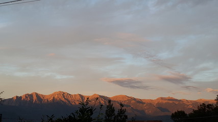 Tramonto sugli Appennini