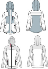 Outdoor Jacket Vest vector