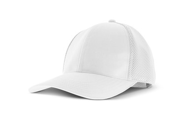 blank white canvas cap for premium clothing accessary design mock-up