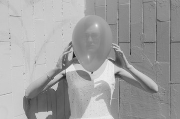 Black and white shot of