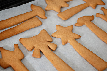 Do it yourself: Gingerbread cookies tutorial. Step by step recipe. Step 22a . Gingerbread cookies are ready