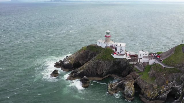 Aerial view of Baily Lighthouse, Howth North Dublin