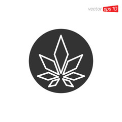 Cannabis Leaf Icon Design Vector