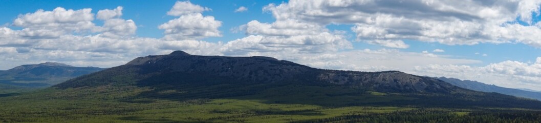 mountains and clouds